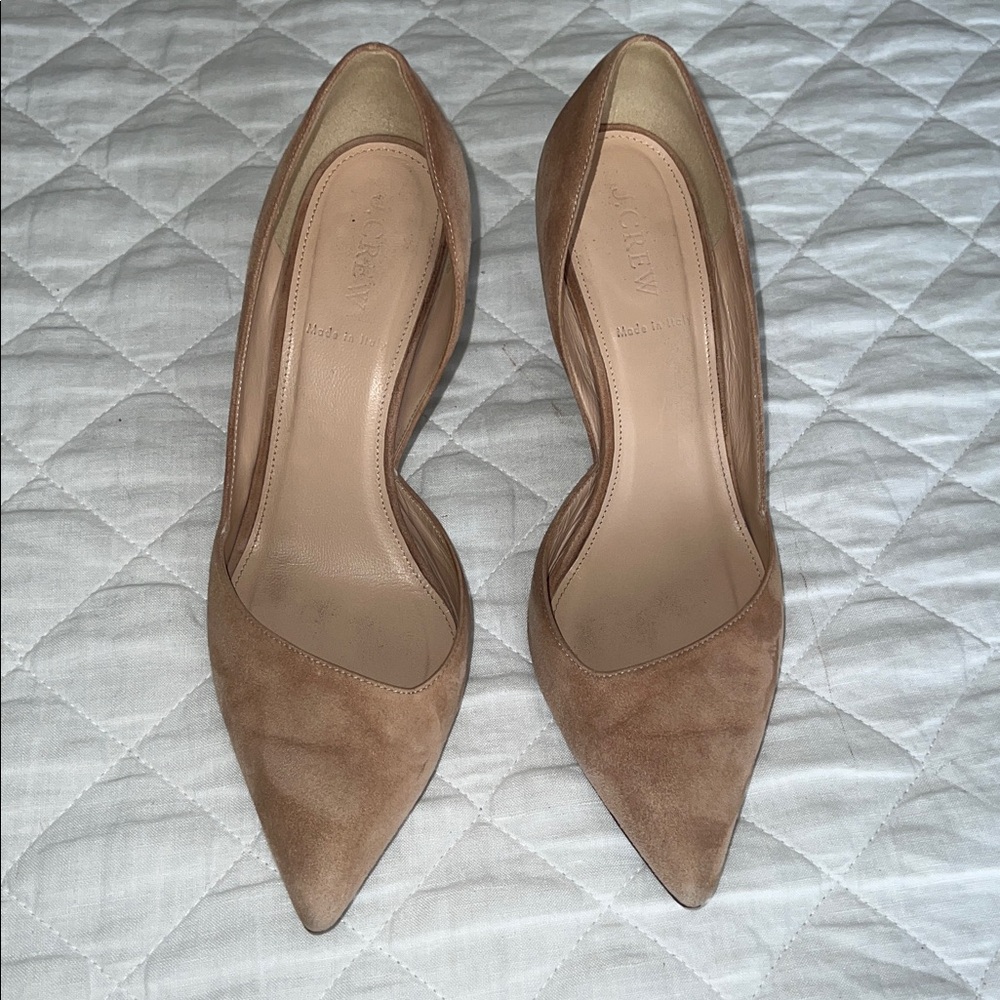 J Crew D’Orsay Suede Pumps